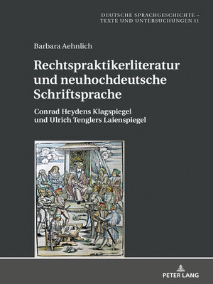 cover image of Rechtspraktikerliteratur und neuhochdeutsche Schriftsprache